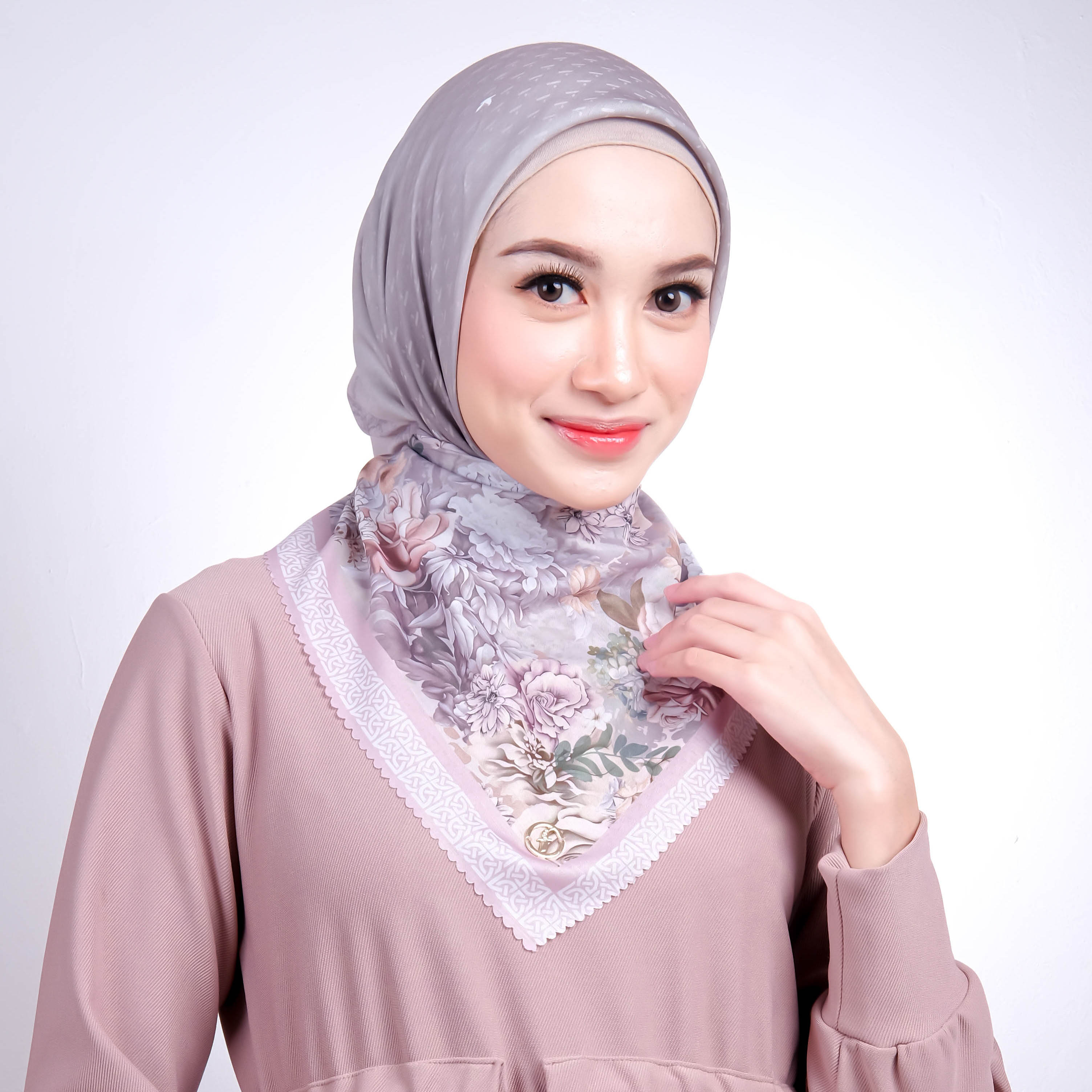 Jilbab Segiempat Voal Premium Digital Print Forall - ARABELLE